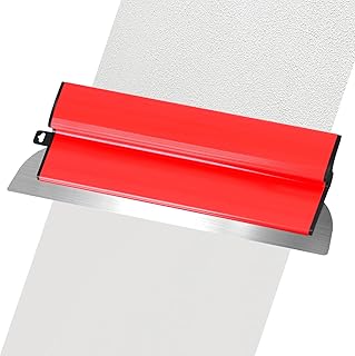 Lisseuse Enduit Lame a Lisser 40cm Spatule Enduit Lissage Couteau a Enduit 400mm Lame a Enduire Inox Outil Lissage Parfait pour Mur Plafond Lame d