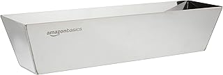 Amazon Basics Bac à enduit en Rectangulaire acier inoxydable 35.56 cm de long, Argenté