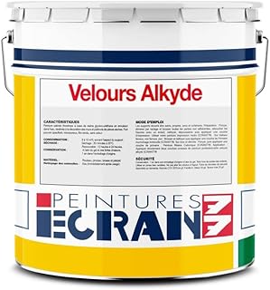Peinture professionnelle velours, mur et plafond, intérieur, peinture opacifiante, sans odeur, Velours Alkyde ECRAN 77 4 litres