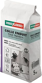 Parexlanko - Colle Enduit Tous Travaux - Gris - 4 en 1 - Pour reboucher, lisser, coller, monter - Cloisons et murs intérieurs - Prêt à gâcher - 5kg