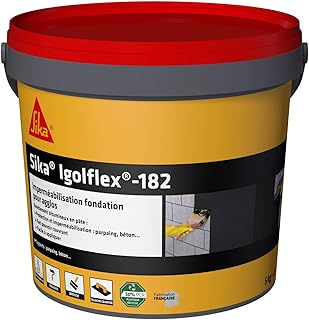 SIKA - Revêtement bitumineux en pâte - Sika Igolflex-182, Noir - Pour l