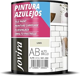 JOVIRA PINTURAS Peinture Carrelage Donnez une nouvelle image à votre cuisine et salle de bain. (750 ml, Lin)